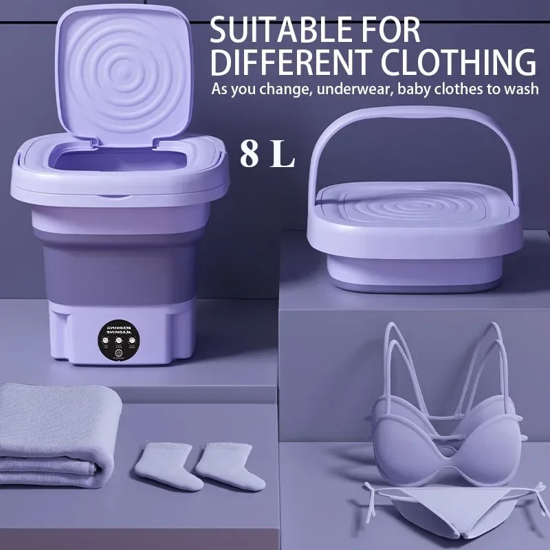 Small Appliances - 2025 Portable Mini Folding Washing Machine