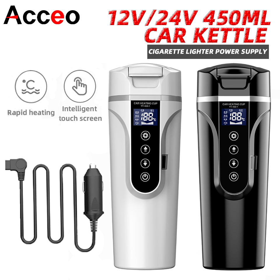 Electric Kettle Temperature Control - R31 450ml Car Heating Cup 12v/24v