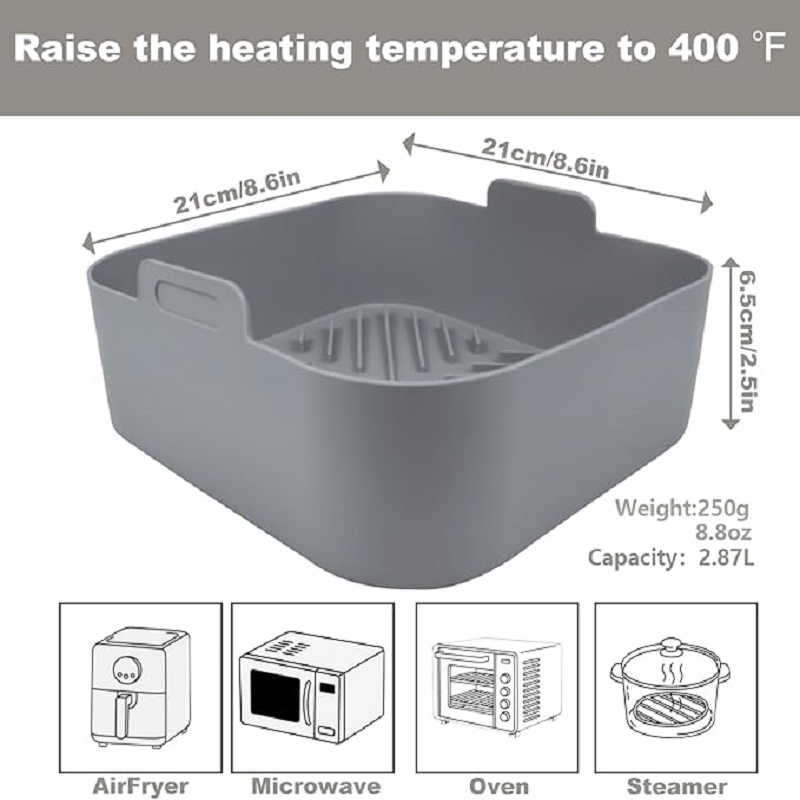 Non-stick 8.2inch Air Fryer Si - Air Fryer Silicone Pot Liner 评论和价格