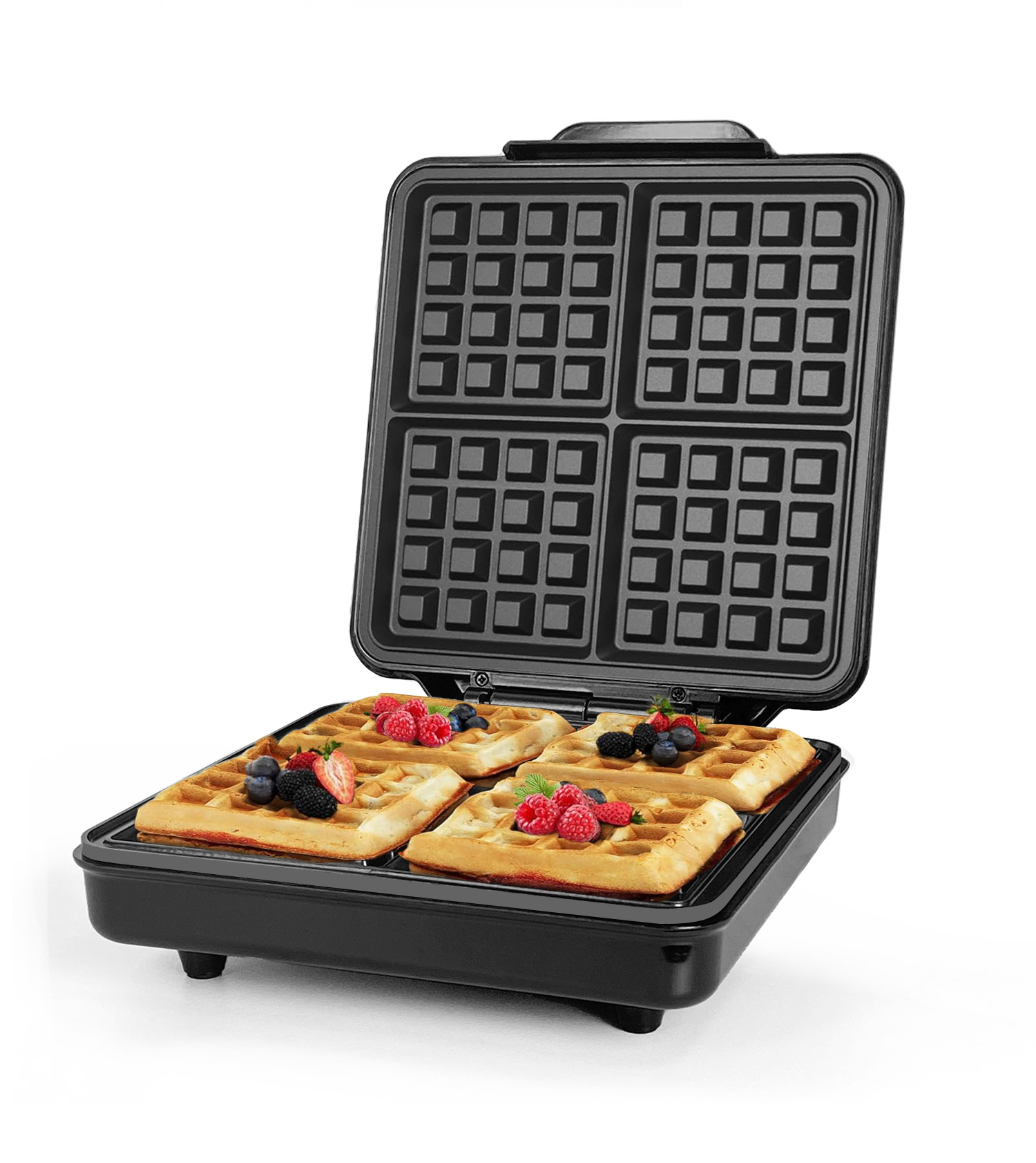Mini Automatic 1200W 4-Slice D - Mini Waffle Maker Machine 评论和价格