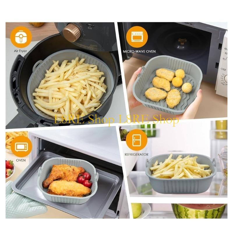 L8RE Pack of 2 Silicone Pot Li - Air Fryer Silicone Pot Liner 评论和价格