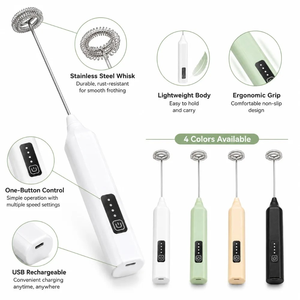 Milk Frother and Egg Beater El - Electric Milk Frother Handheld 评论和价格