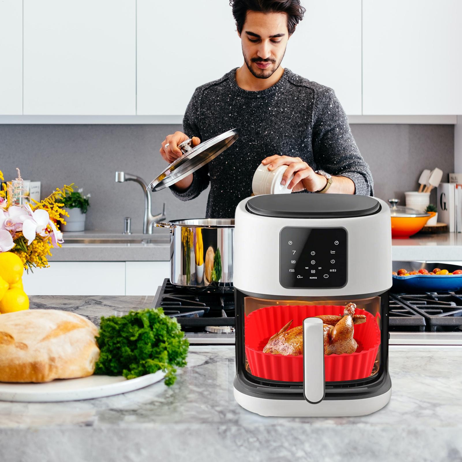 Silicone Air Fryer Liners Pot  - Air Fryer Silicone Pot Liner 评论和价格