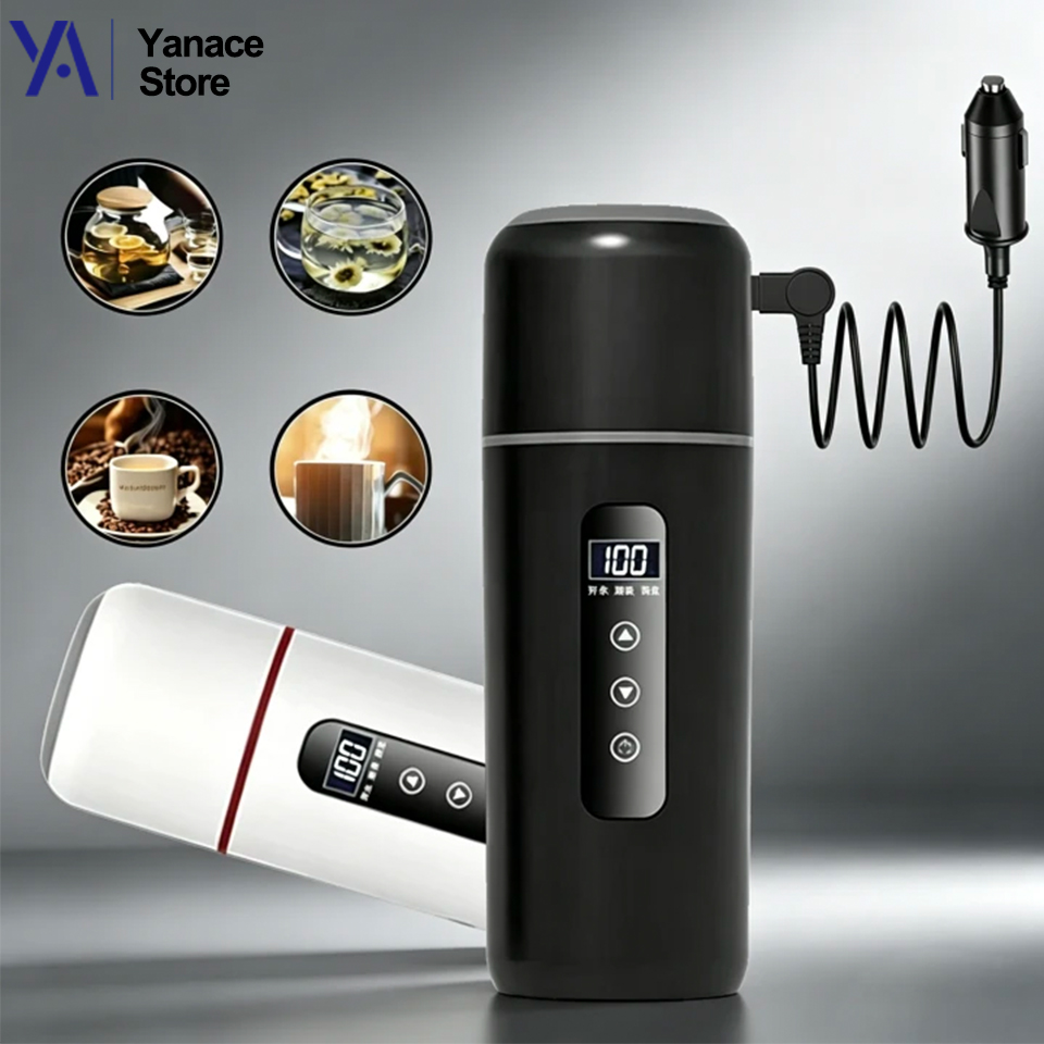 12V 24V Car Heating Cup 500ml  - Electric Kettle Temperature Control 评论和价格