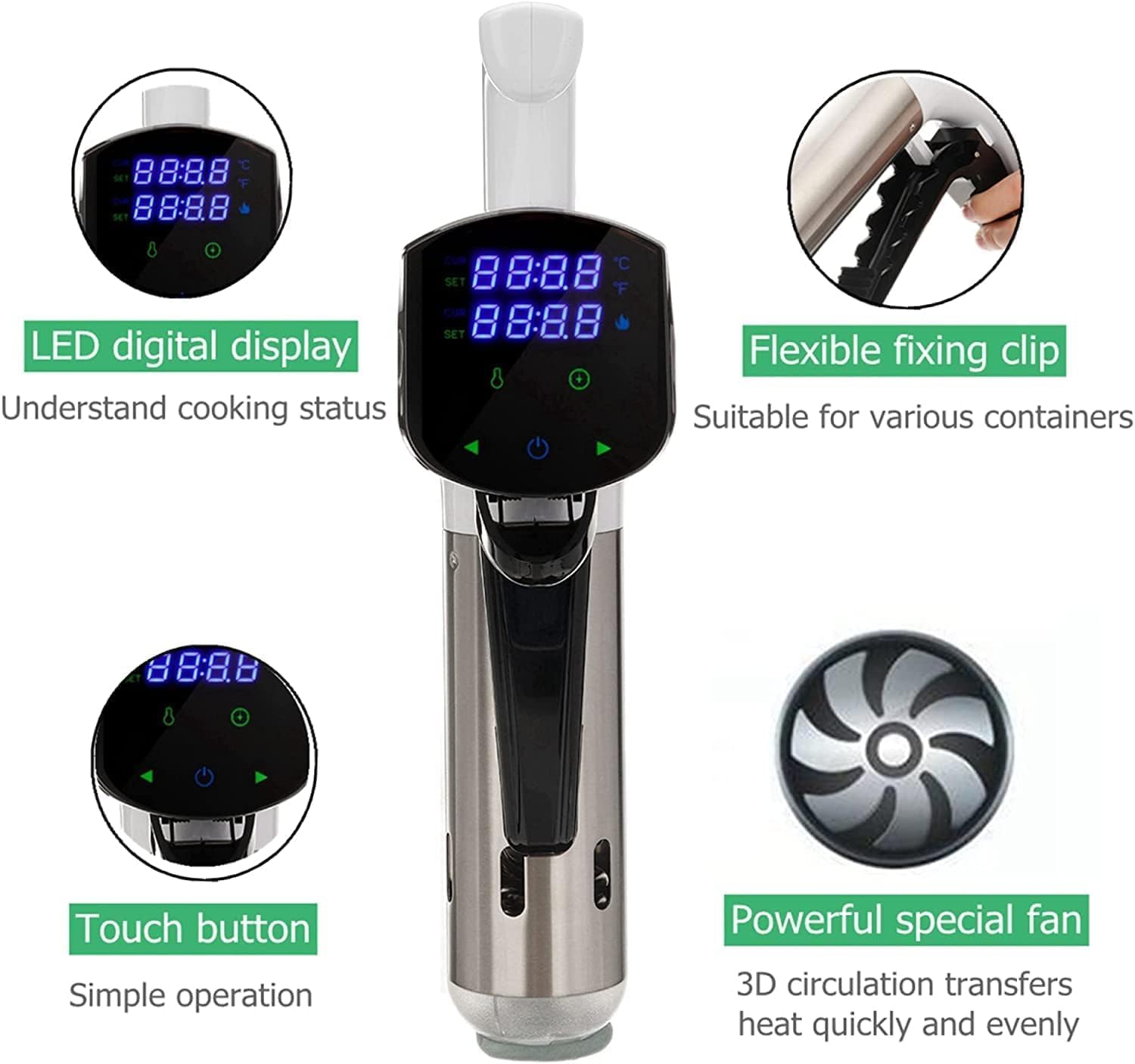 Sous Vide Machine Immersion Ci - Digital Sous Vide Precision Cooker 评论和价格