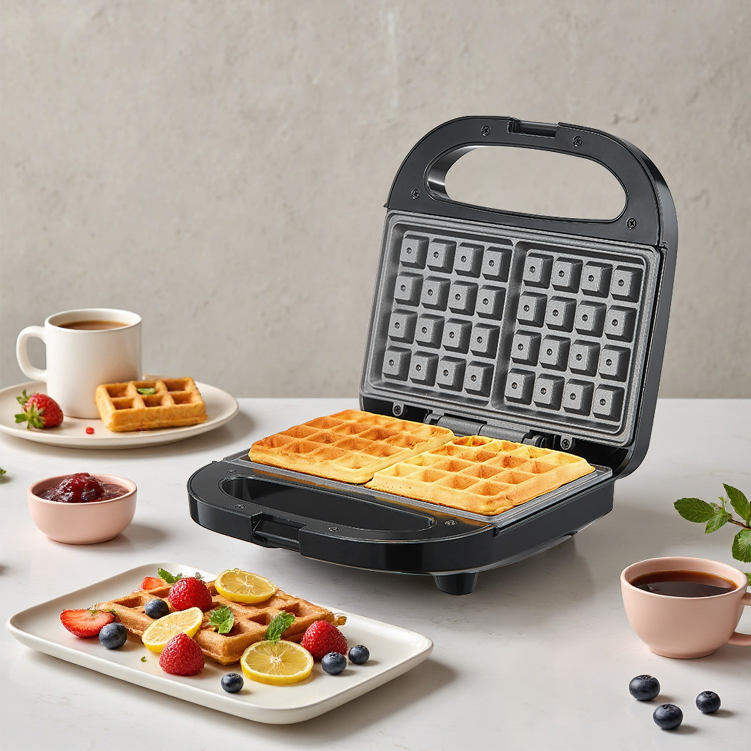 2-Slice Belgian Waffle Maker,  - Mini Waffle Maker Machine 评论和价格