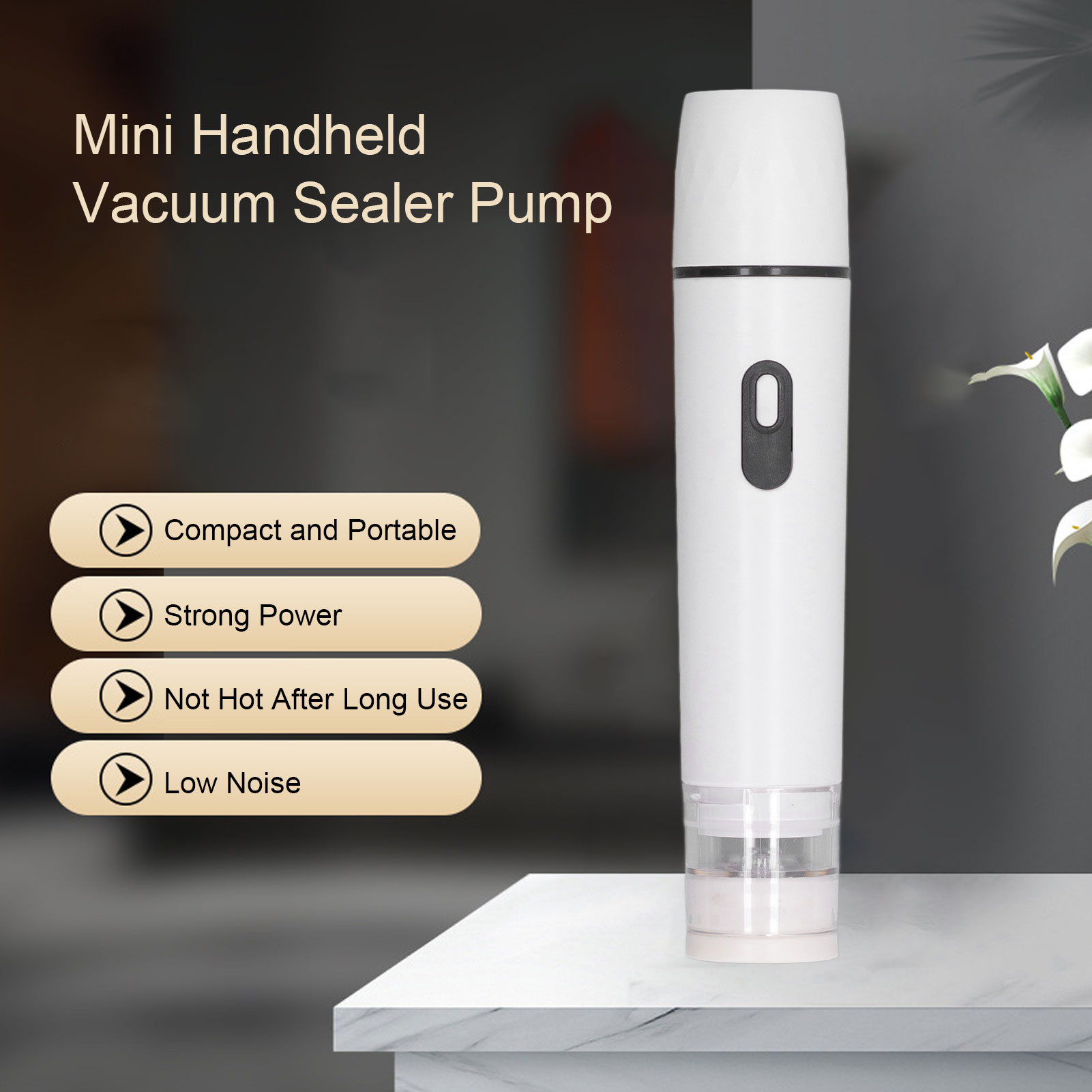 Electric Air Pump Handheld Vac - Food Vacuum Sealer Machine 评论和价格
