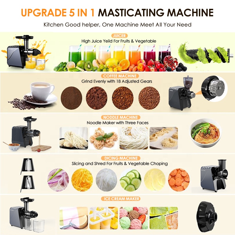 Commercial Multifunctional Col - Electric Slow Juicer Cold Press 评论和价格