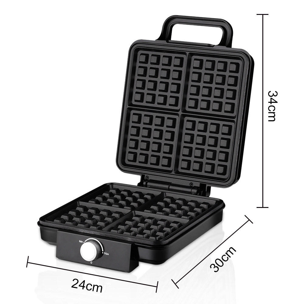 4-Slice Belgian Waffle Maker 1 - Mini Waffle Maker Machine 评论和价格
