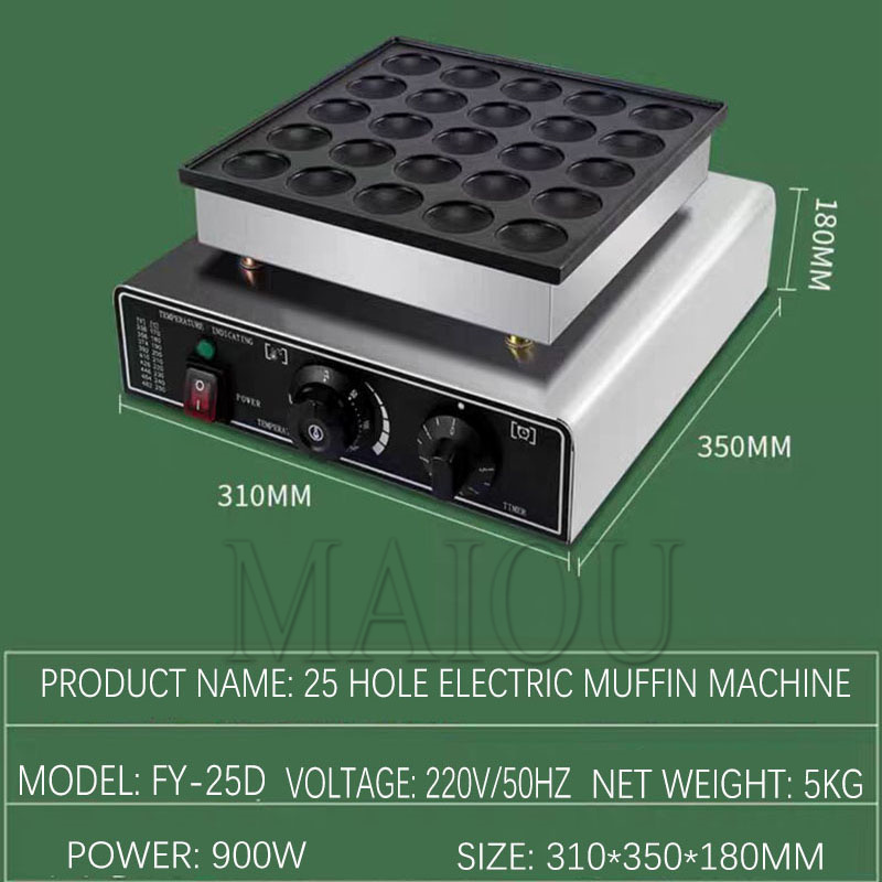 25 Holes Pancake Waffle Makers - Mini Waffle Maker Machine 评论和价格