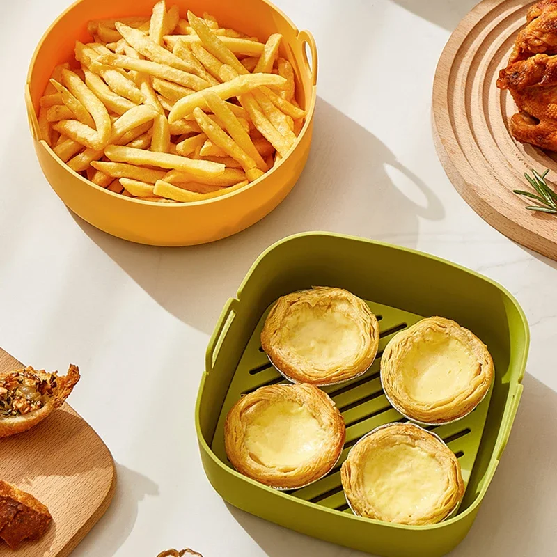 Round Air Fryer Liners Square  - Air Fryer Silicone Pot Liner 评论和价格