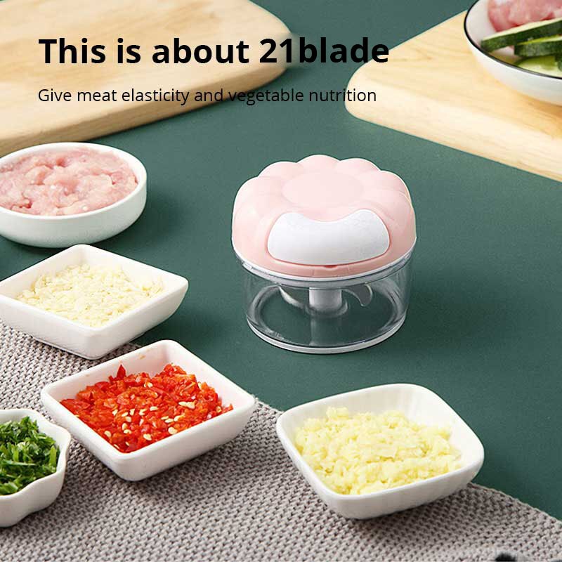 1pc Blue/Pink Manual Garlic Ma - Immersion Hand Blender Set 评论和价格