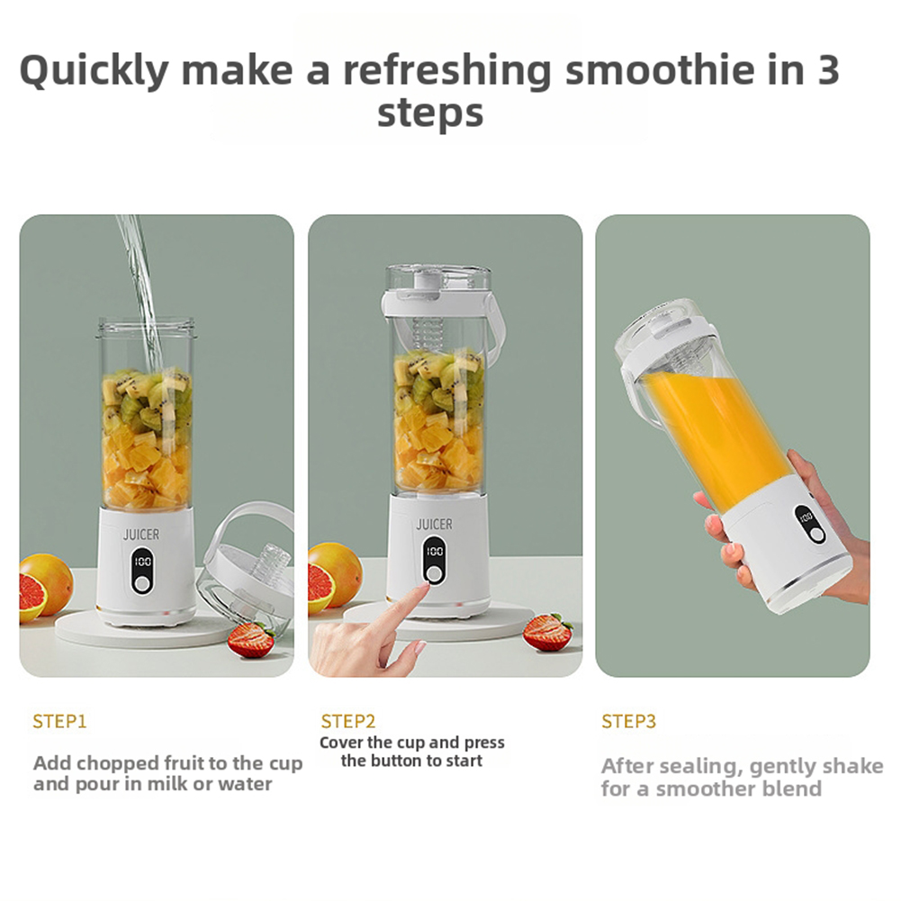 Portable Blender 600ML Electri - Portable Blender Usb Rechargeable 评论和价格