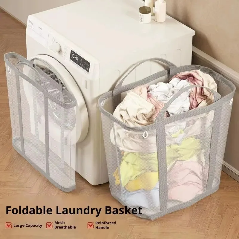 Mesh Laundry Basket Nylon With - Laundry 评论和价格